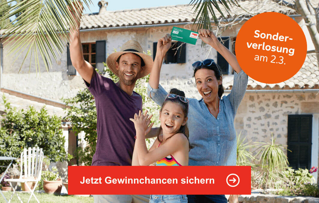 Sonderverlosung am 2.3. - Jetzt Gewinnchancen sichern 